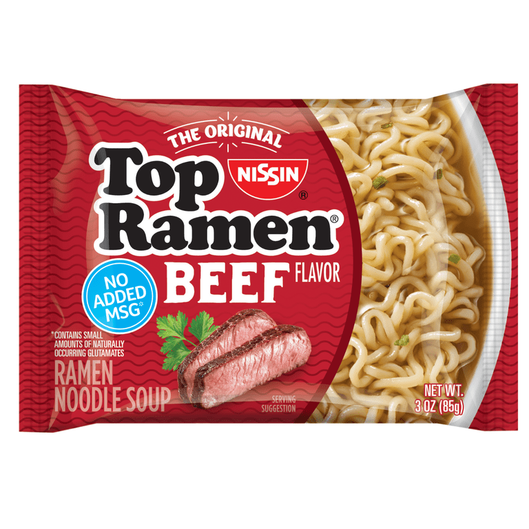 NISSIN TOP RAMEN BEEF 3OZ