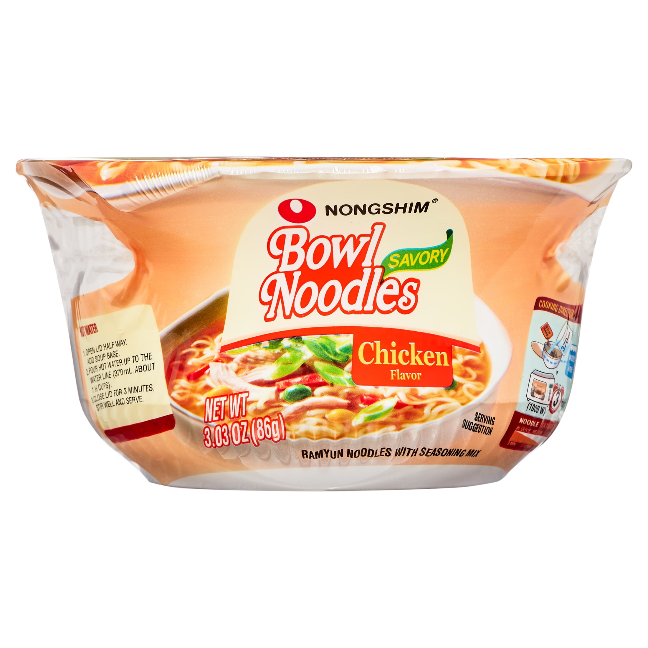 NONGSHIM BOWL NOODLES CHICKEN 3.03OZ