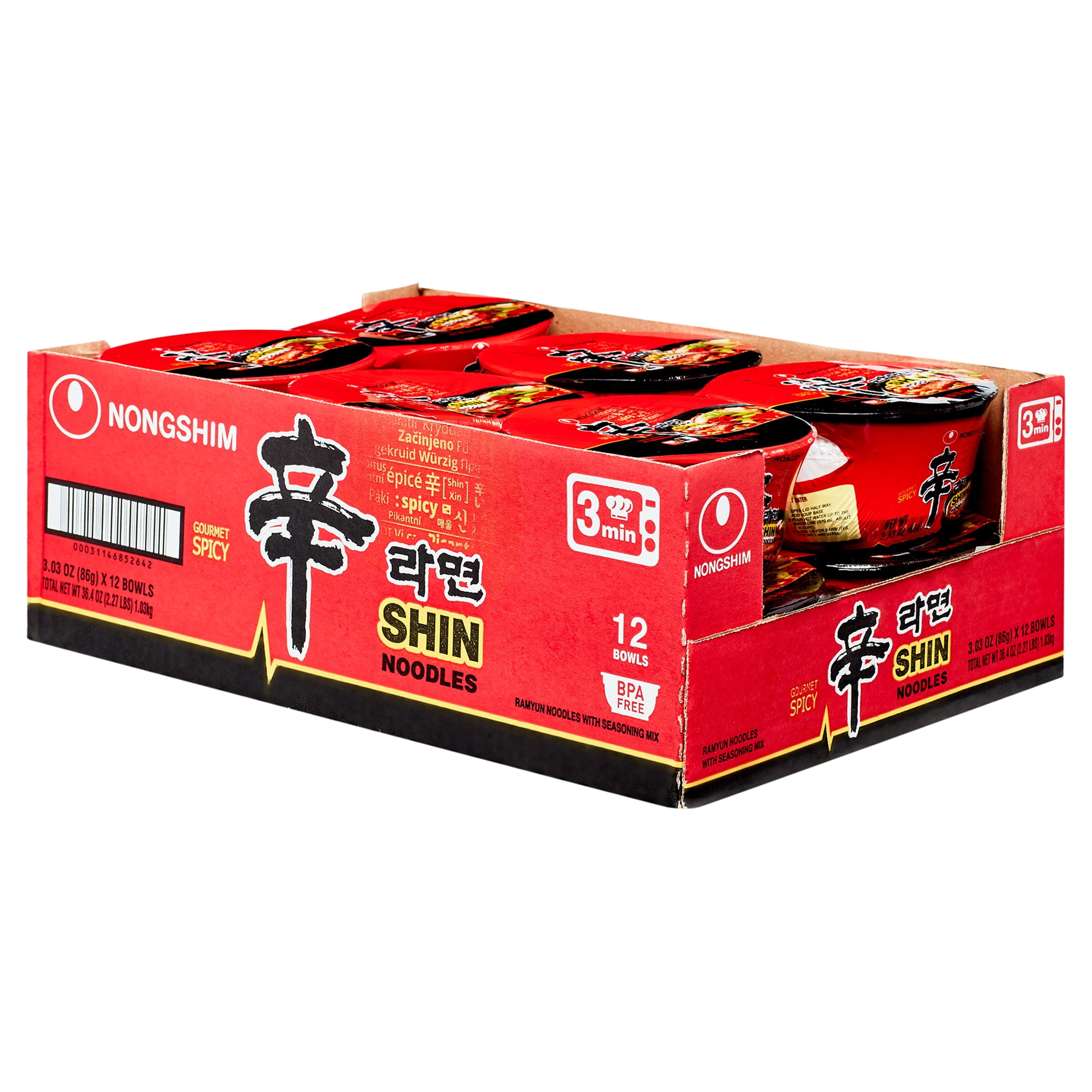 NONGSHIM SHIN NOODLE SOUP 12P