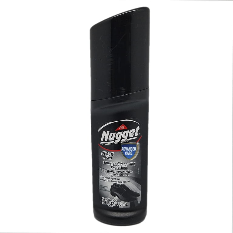 NUGGET SHOE POLISH LIQUID BLACK 2 OZ