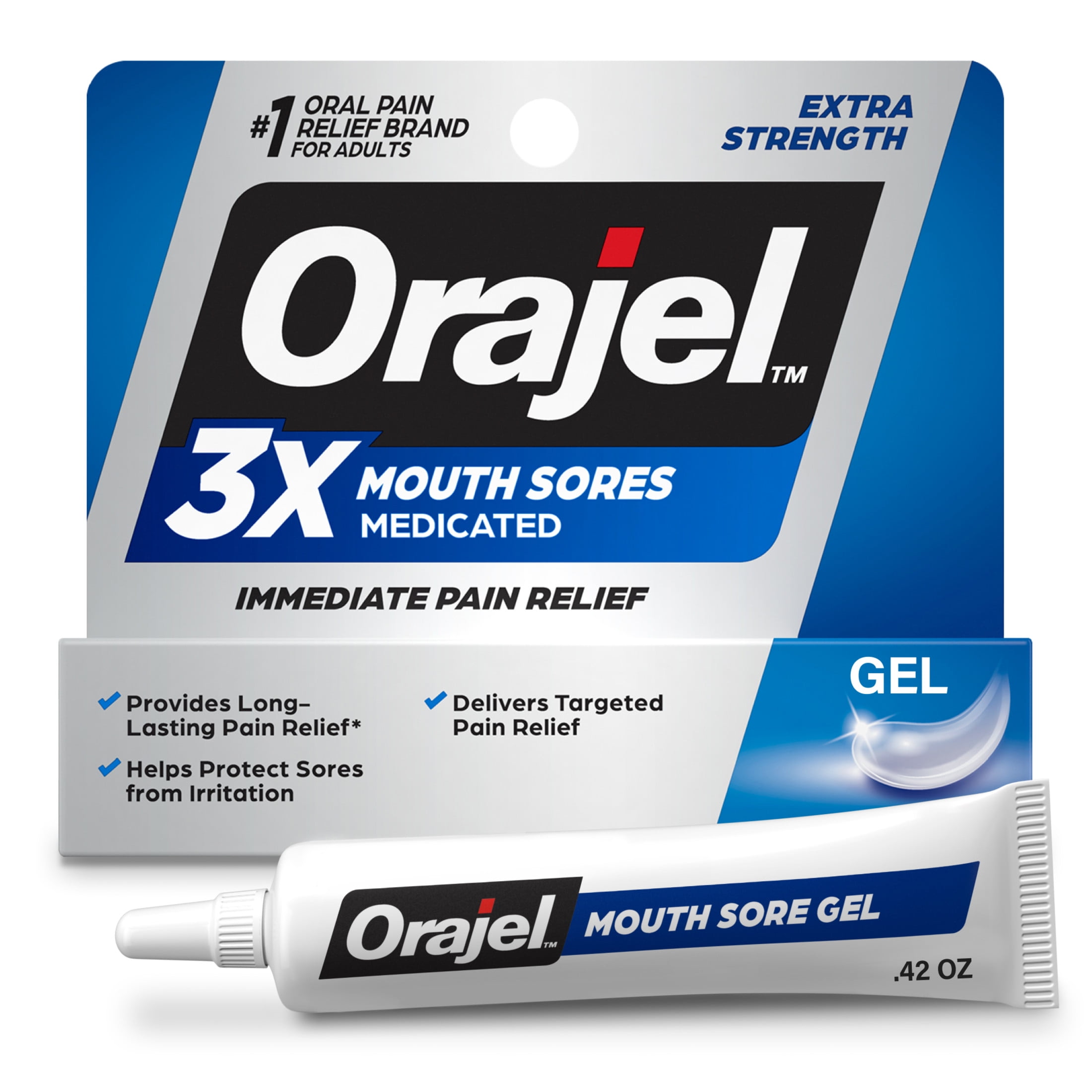 ORAJEL MOUTH SORE GEL .42OZ