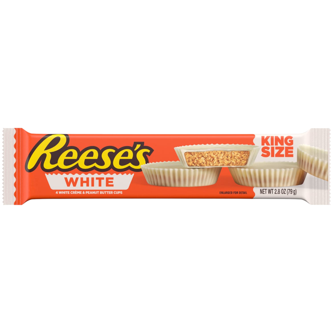 REESES PEANUT BUTTER CUPS WHITE KING SIZ