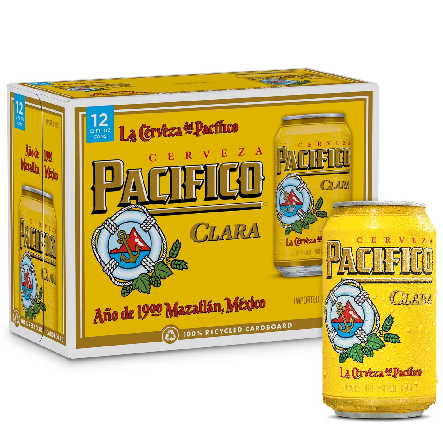 PACIFICO CLARA CAN 12P