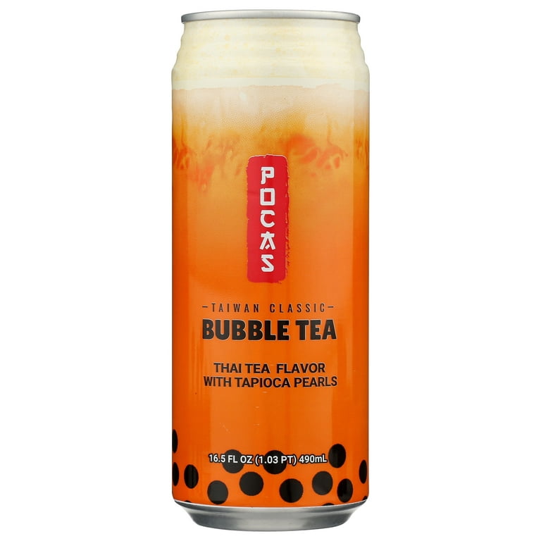 POCAS BUBBLE TEA THAI TEA 16.5OZ