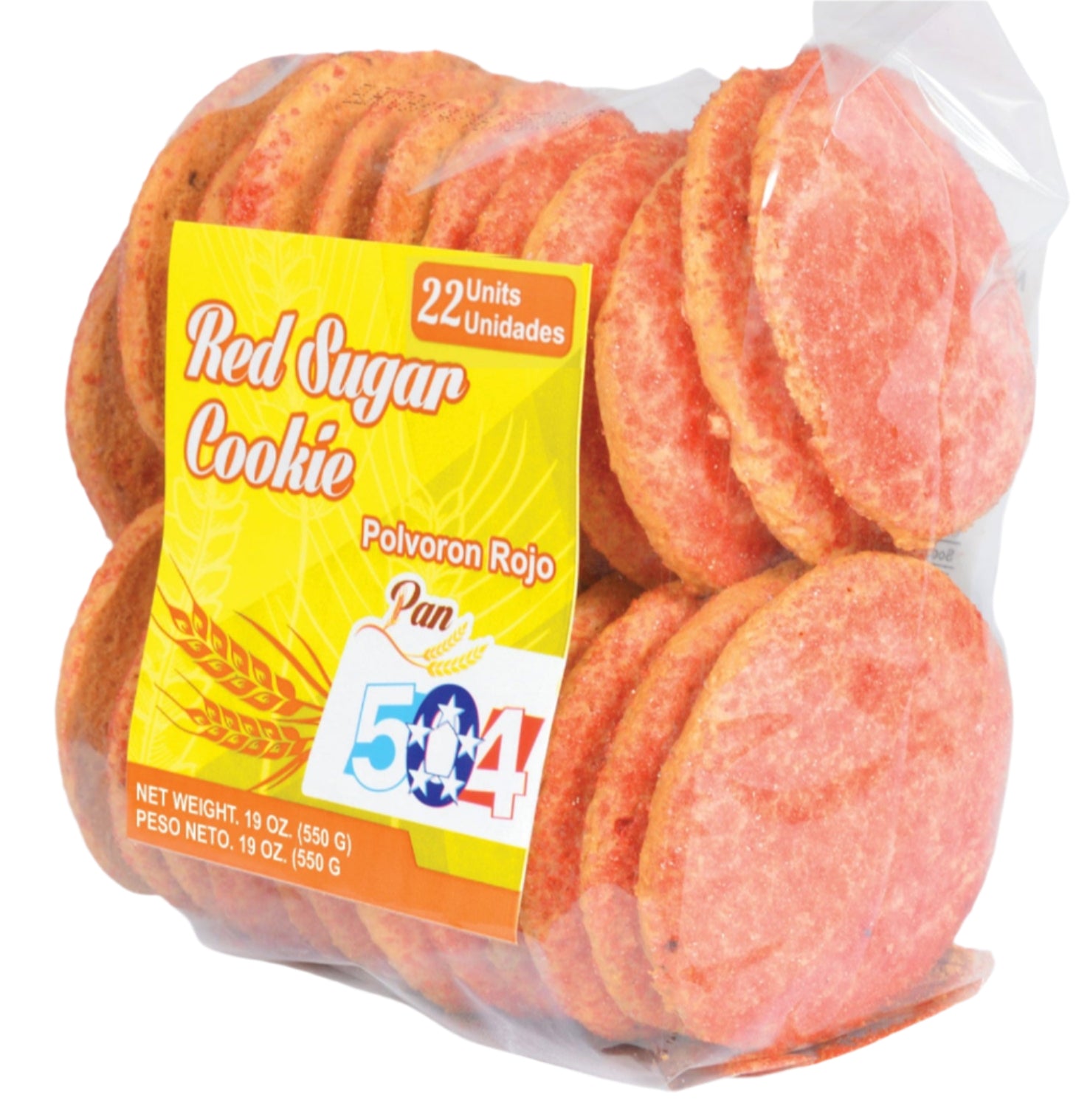 PAN 504 RED SUGAR COOKIE POLVORON ROJO
