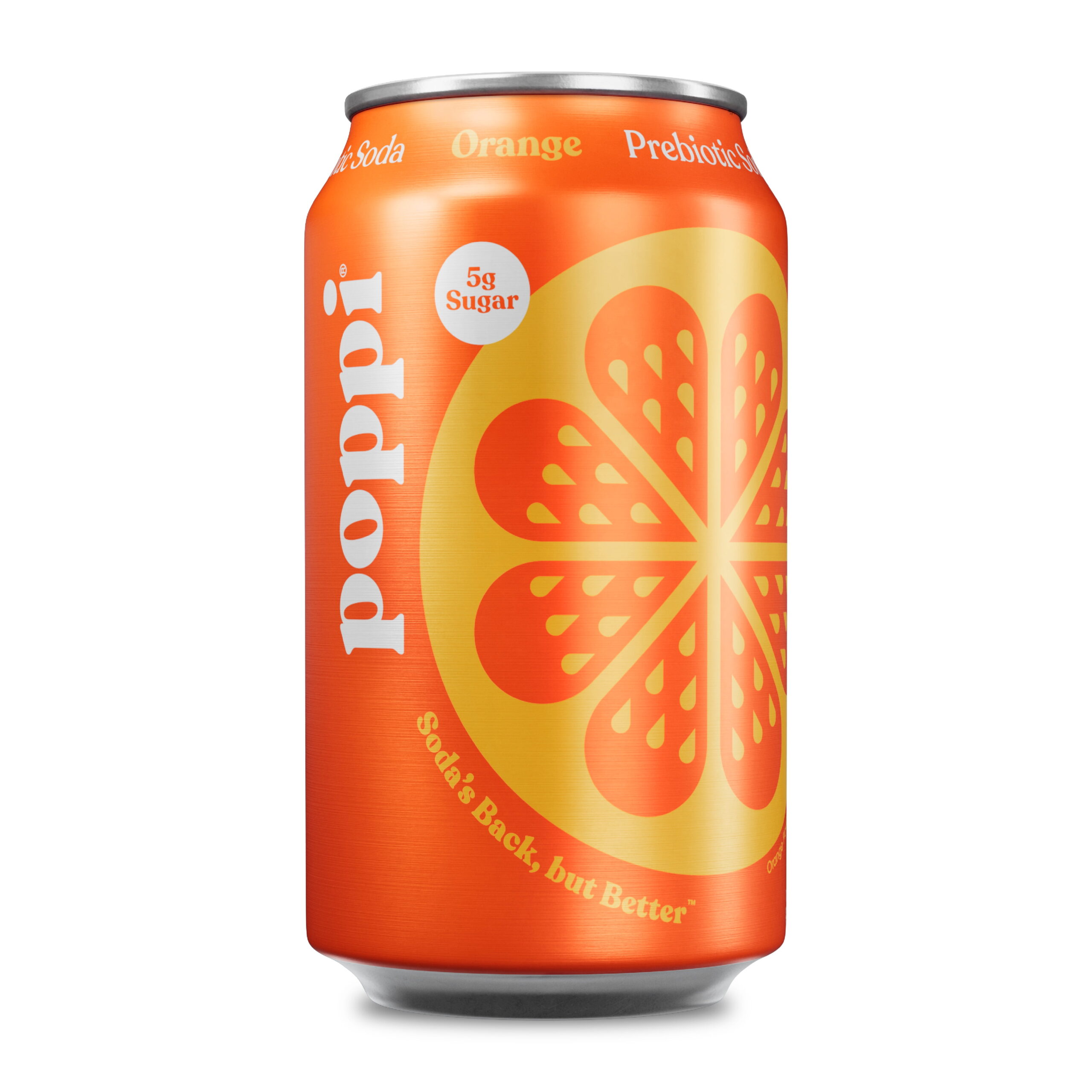 POPPI PREBIOTIC SODA ORANGE 12OZ