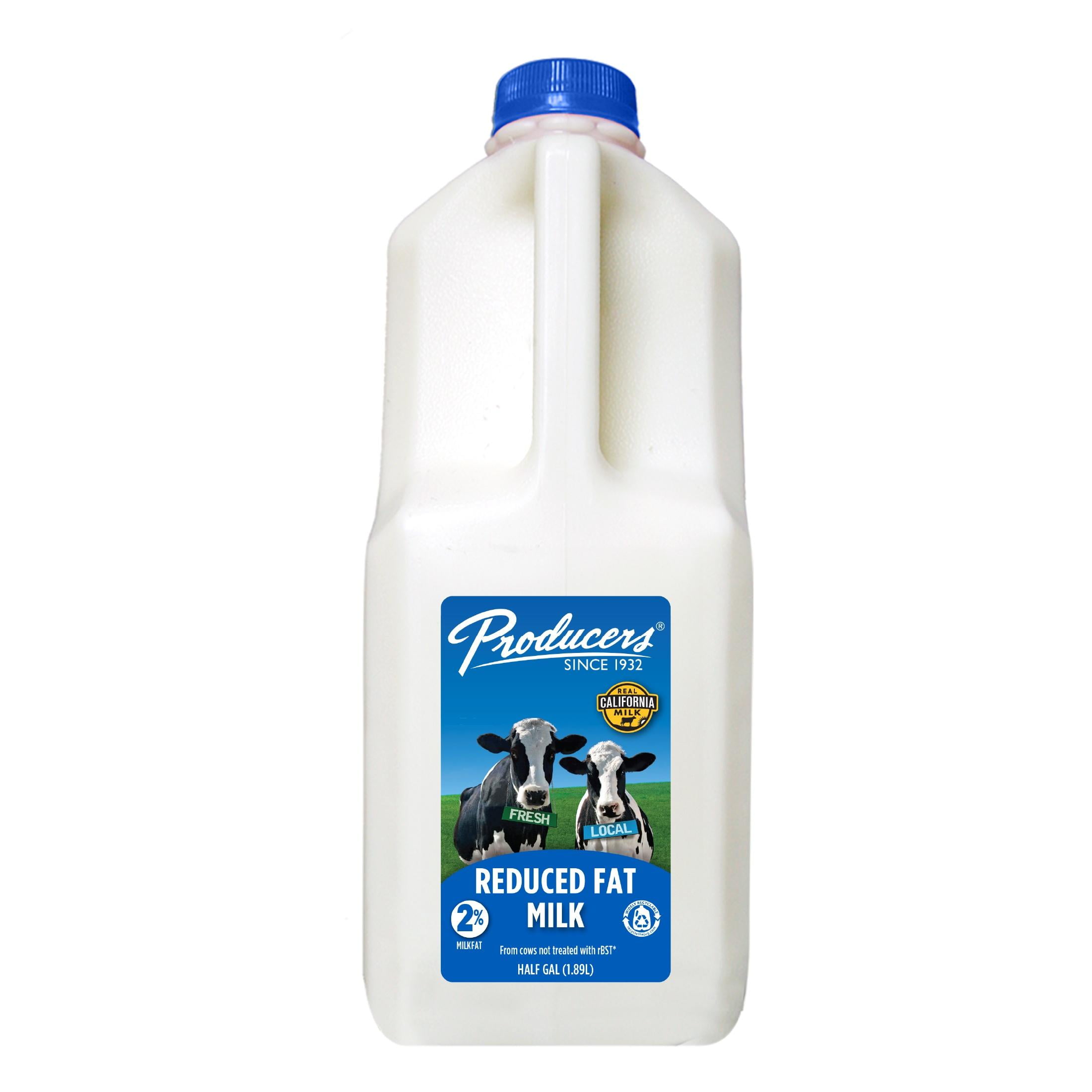 PRODUCERS 1% REDUCED FAT MILK HALF GAL
