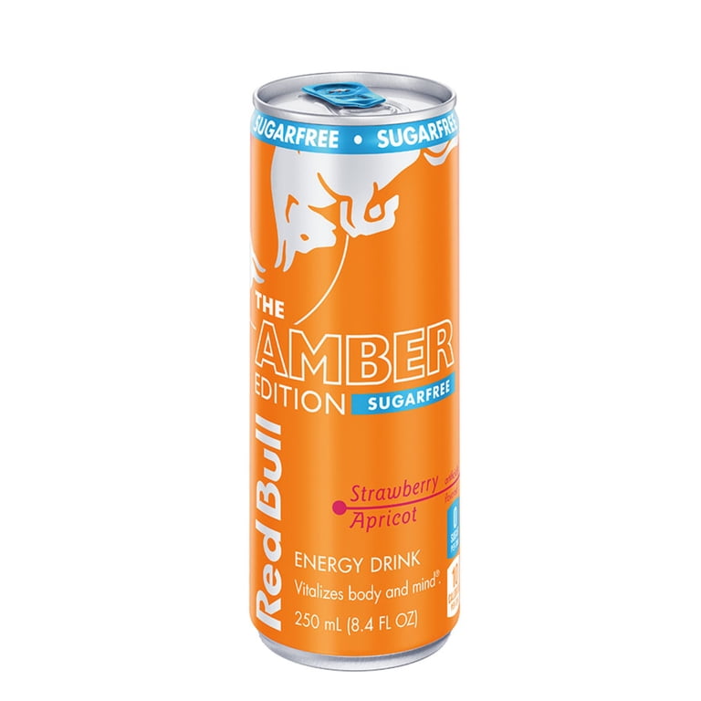 RED BULL SUGAR FREE STRAWBERRY APRICOT 8.4OZ