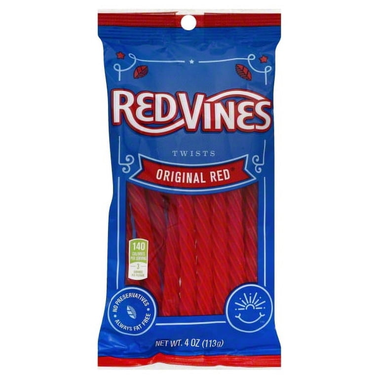 REDVINES TWISTS ORIGINAL RED 4OZ