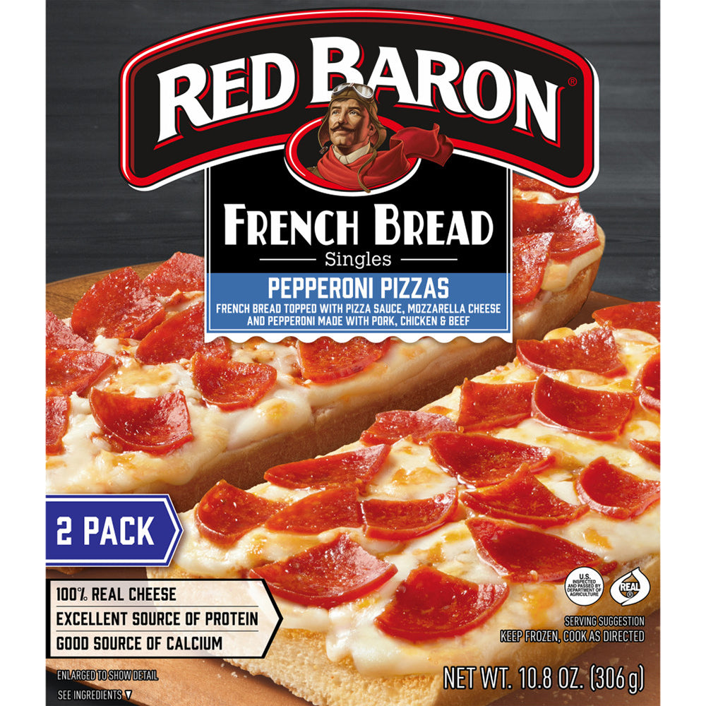 RED BARON PEPPERONI PIZZAS FRENCH BREAD