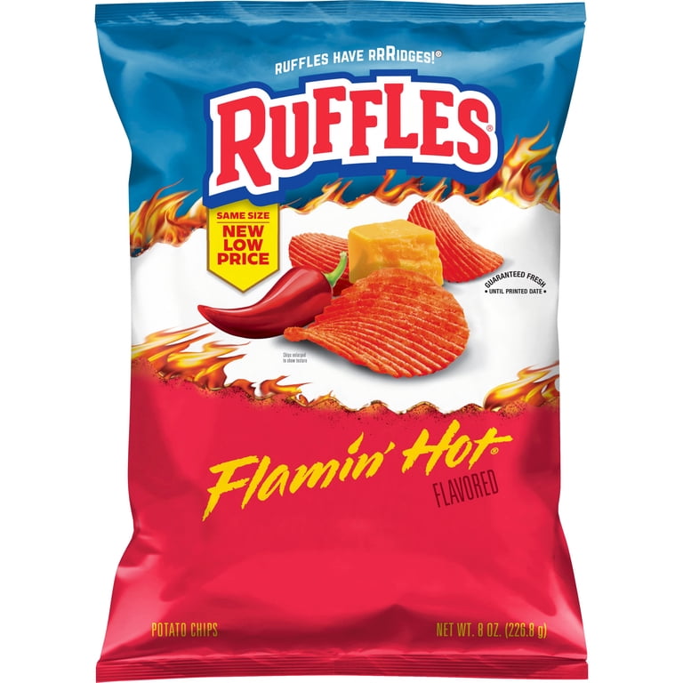 RUFFLES FLAMIN HOT 8OZ