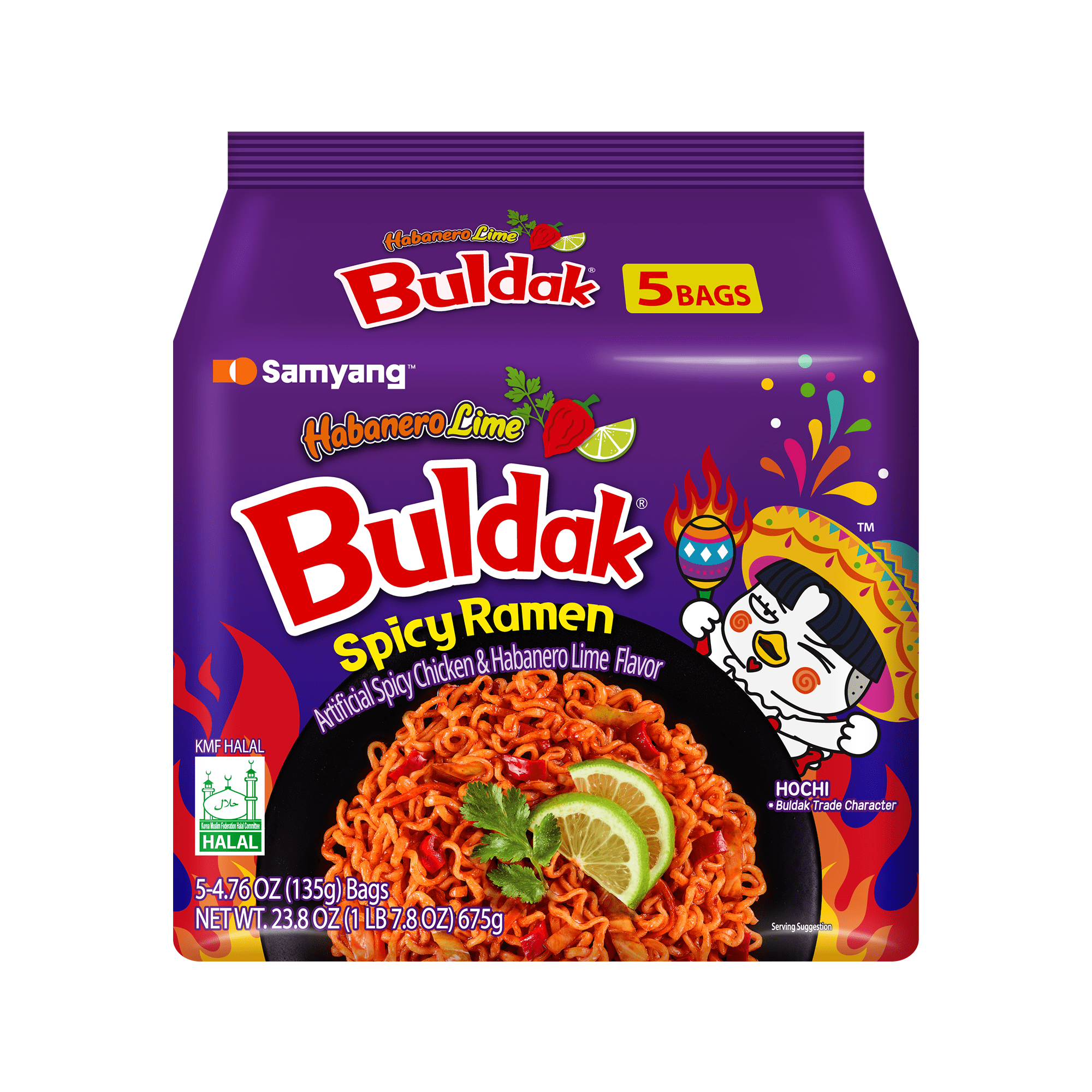 BULDAK RAMEN HABANERO LIME 5P