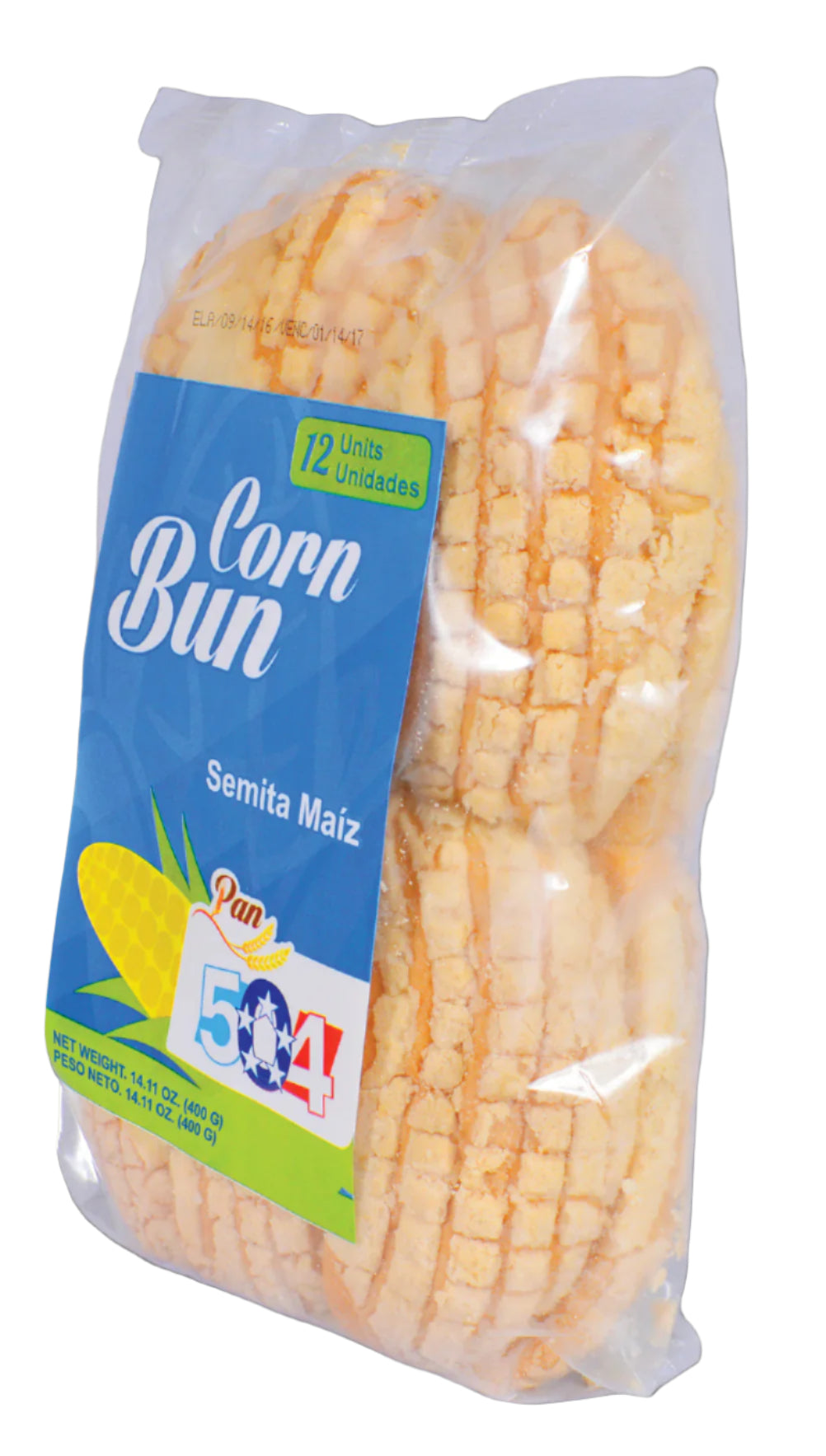 PAN 504 CORN BUN SEMITA MAIZ 12P