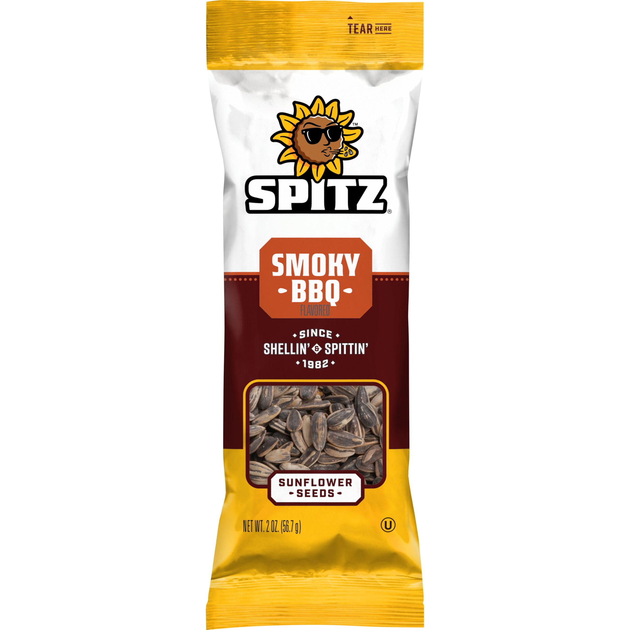 SPITZ NSMOKY BBBQ SUNFLOWER SEEDS 2 OZ