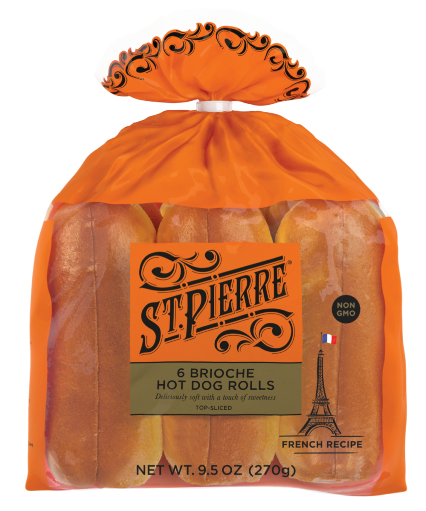 ST PIERRE BRIOCHE HOT DOG ROLLS 6P
