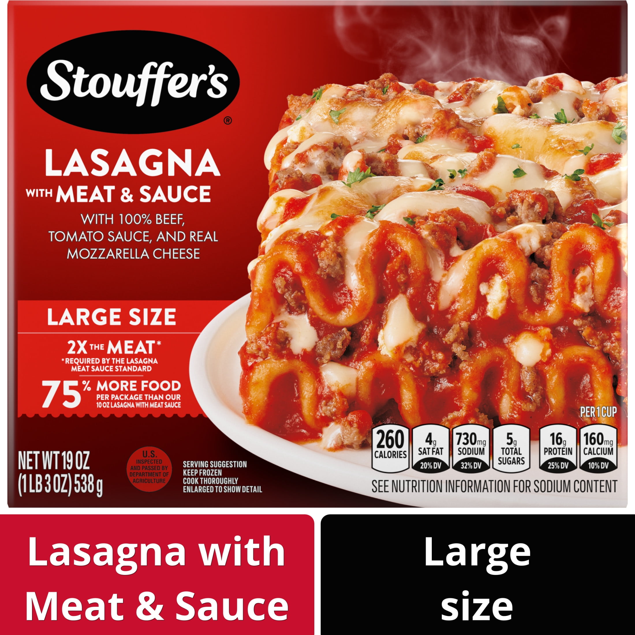 STOUFFERS LASAGNA WITH MEAT & SAUCE 19OZ