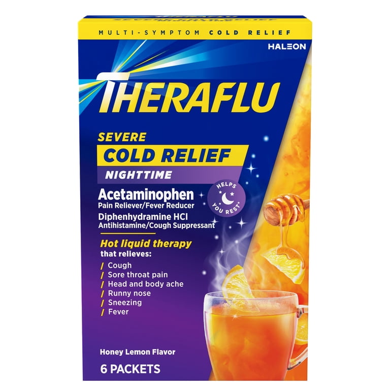 THERAFLU SEVERE NIGHTTIME HONEY LEMON 6P
