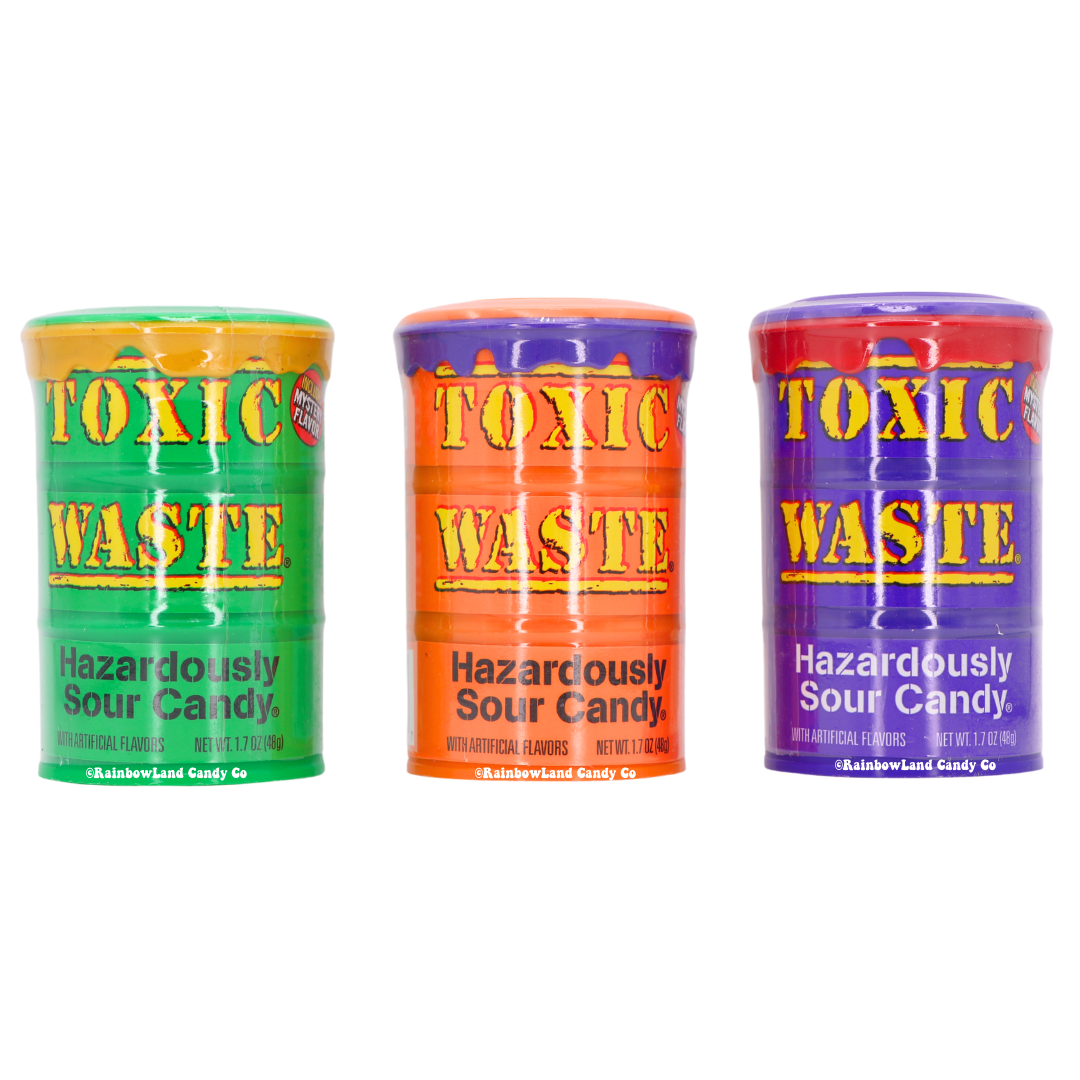 TOXIC WASTE SOUR CANDY COLORS 1.7OZ