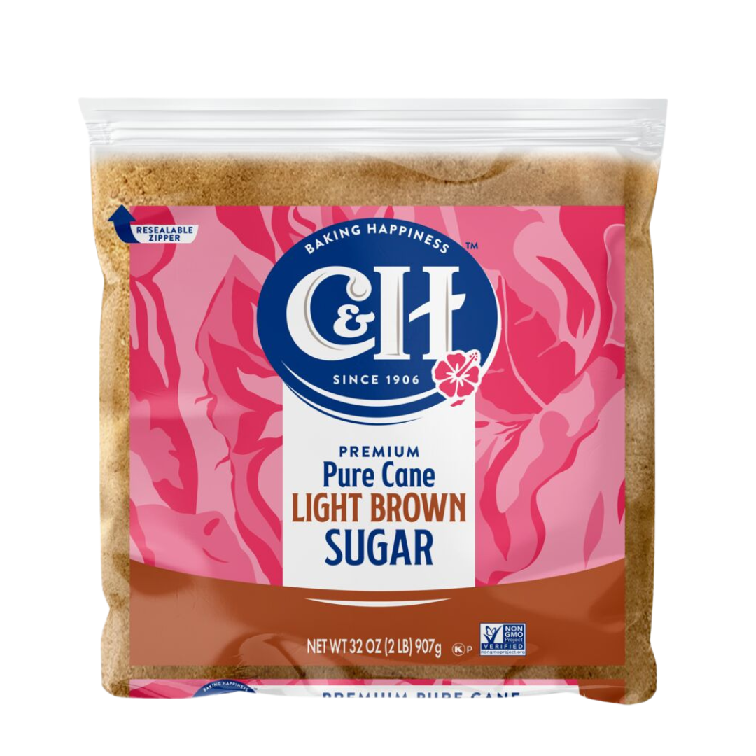 C&H PURE CAN LIGHT BROWN SUGAR 16OZ