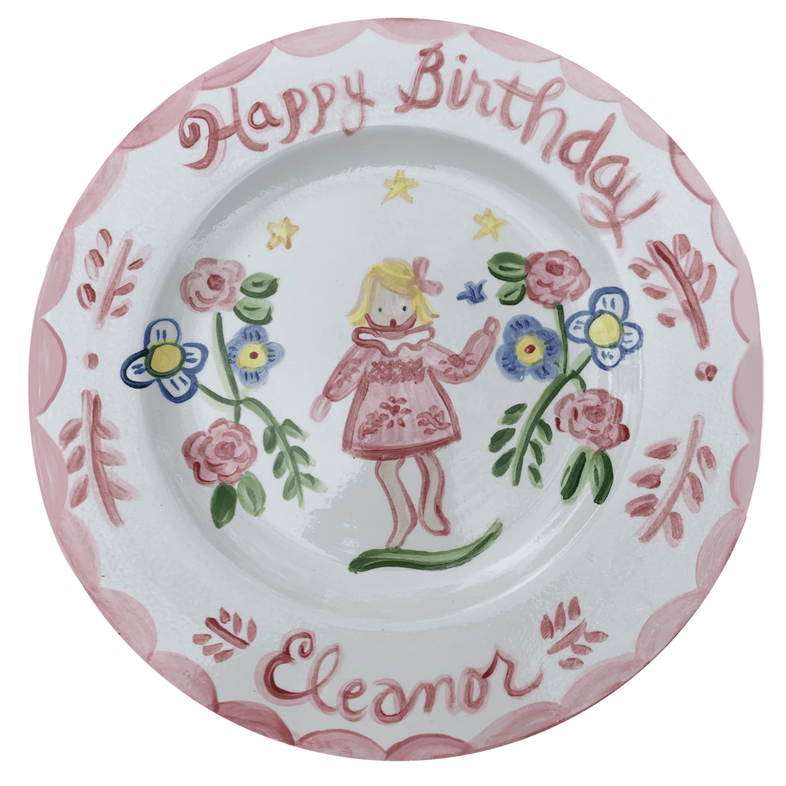 FAMILY MAID BIRTHDAY ALL STAR PLATES 8P