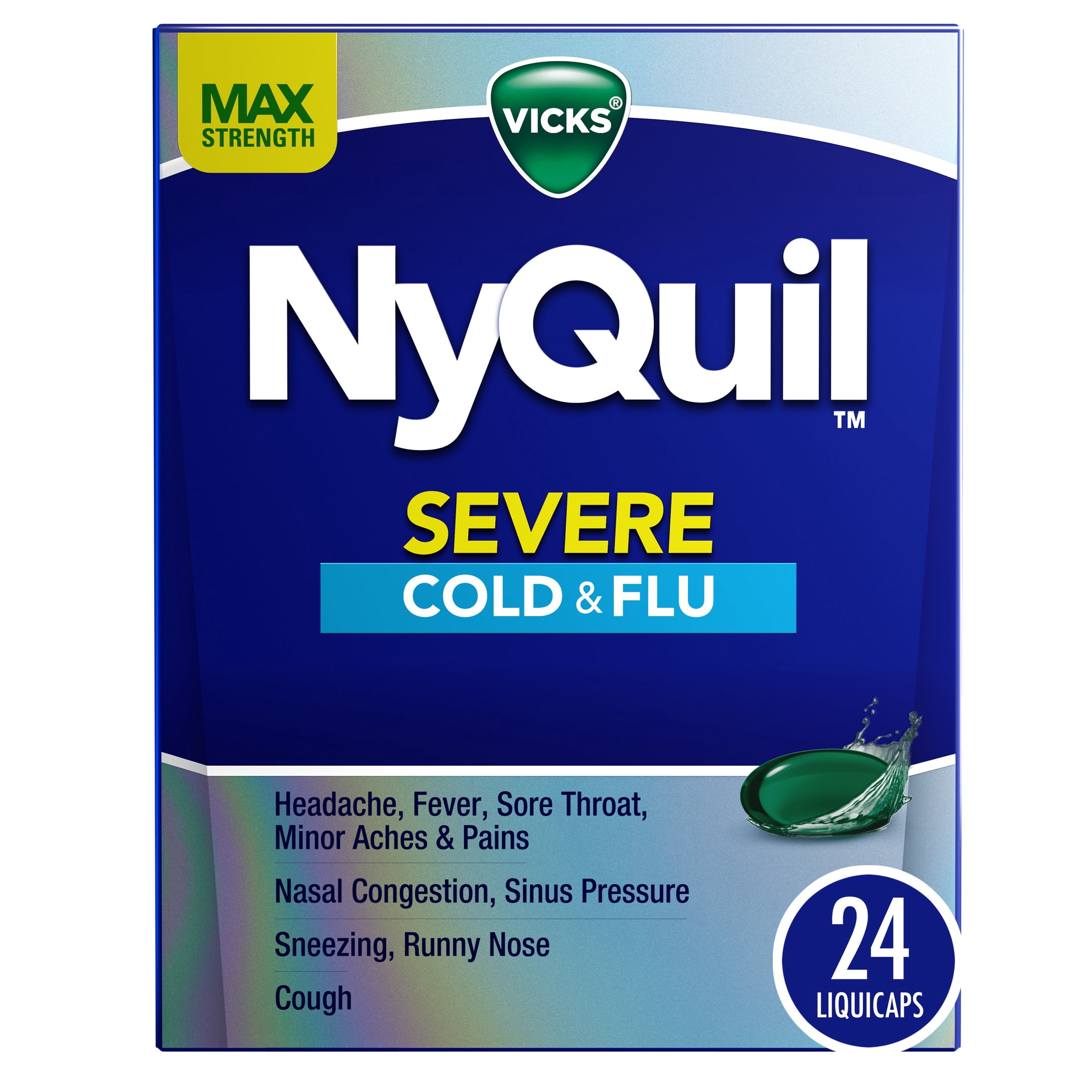 NYQUIL COLD & FLU SEVERE LIQUICAPS 2P
