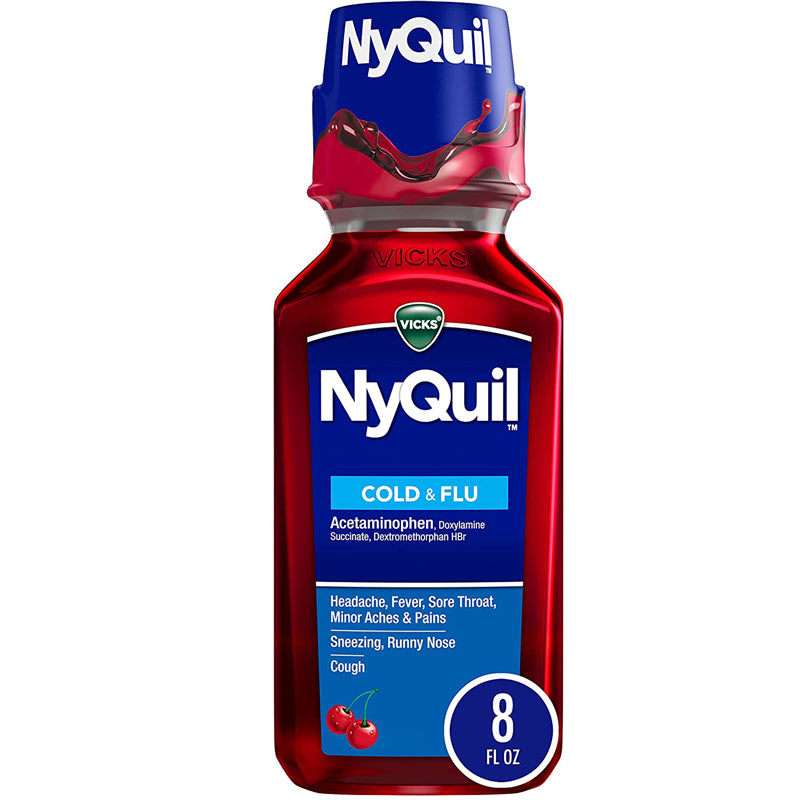 NYQUIL COLD & FLU CHERRY 8OZ