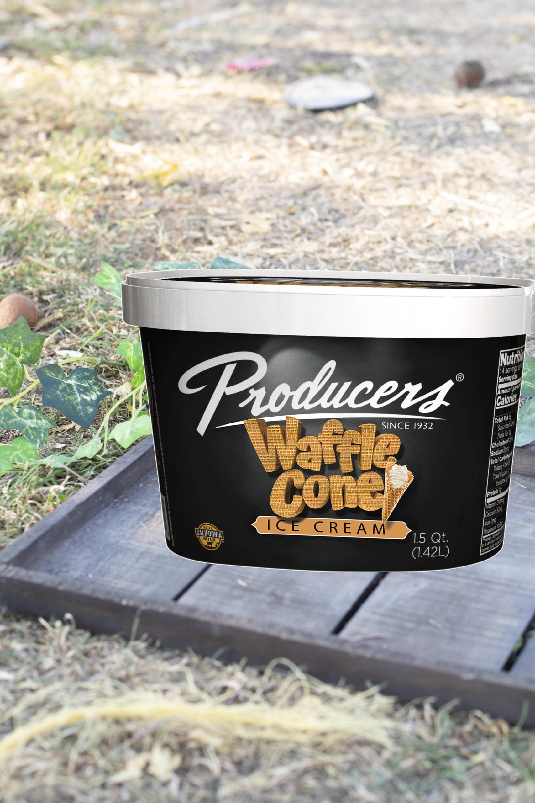 PRODUCERS ICE CREAM WAFFLE CONE 1.5QT