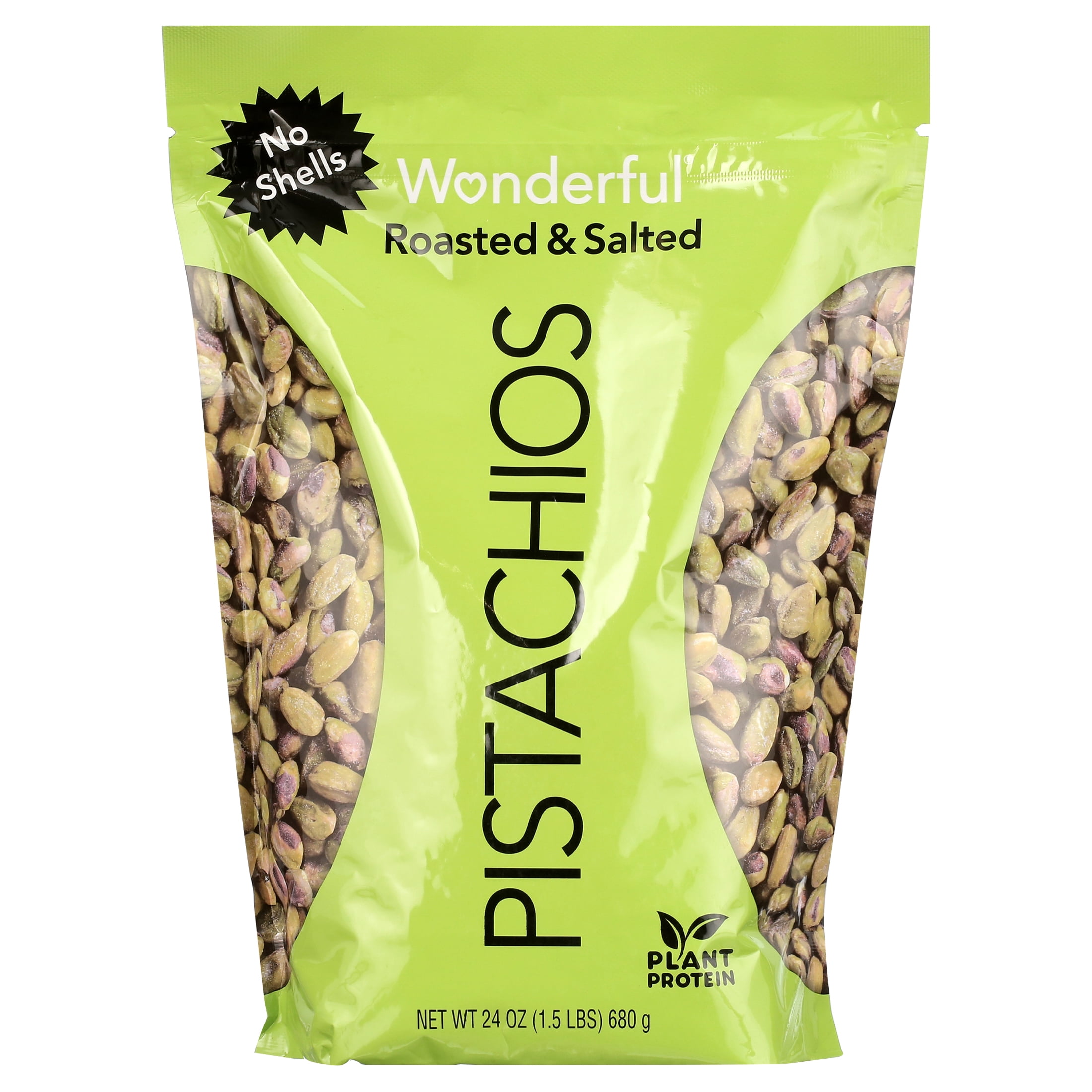 WONDERFUL PISTACHIOS NO SHELLS ROASTED & SALTED