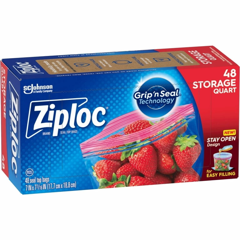 ZIPLOC STORAGE QUART 48P
