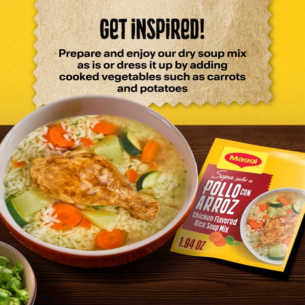 MAGGI CHICKEN FLAVORED RICE SOUP MIX