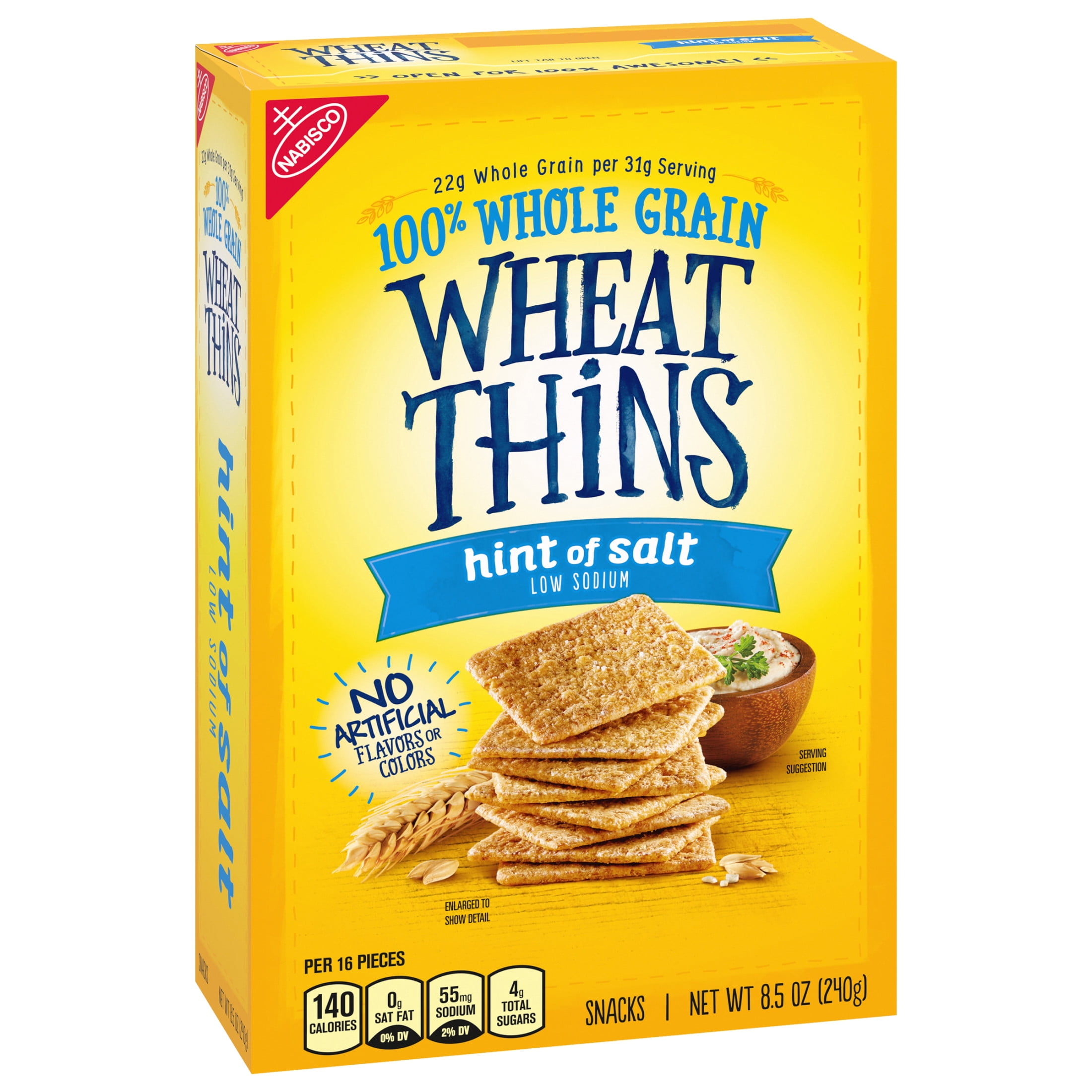 WHEAT THINS HINT OF SALT 8.5OZ