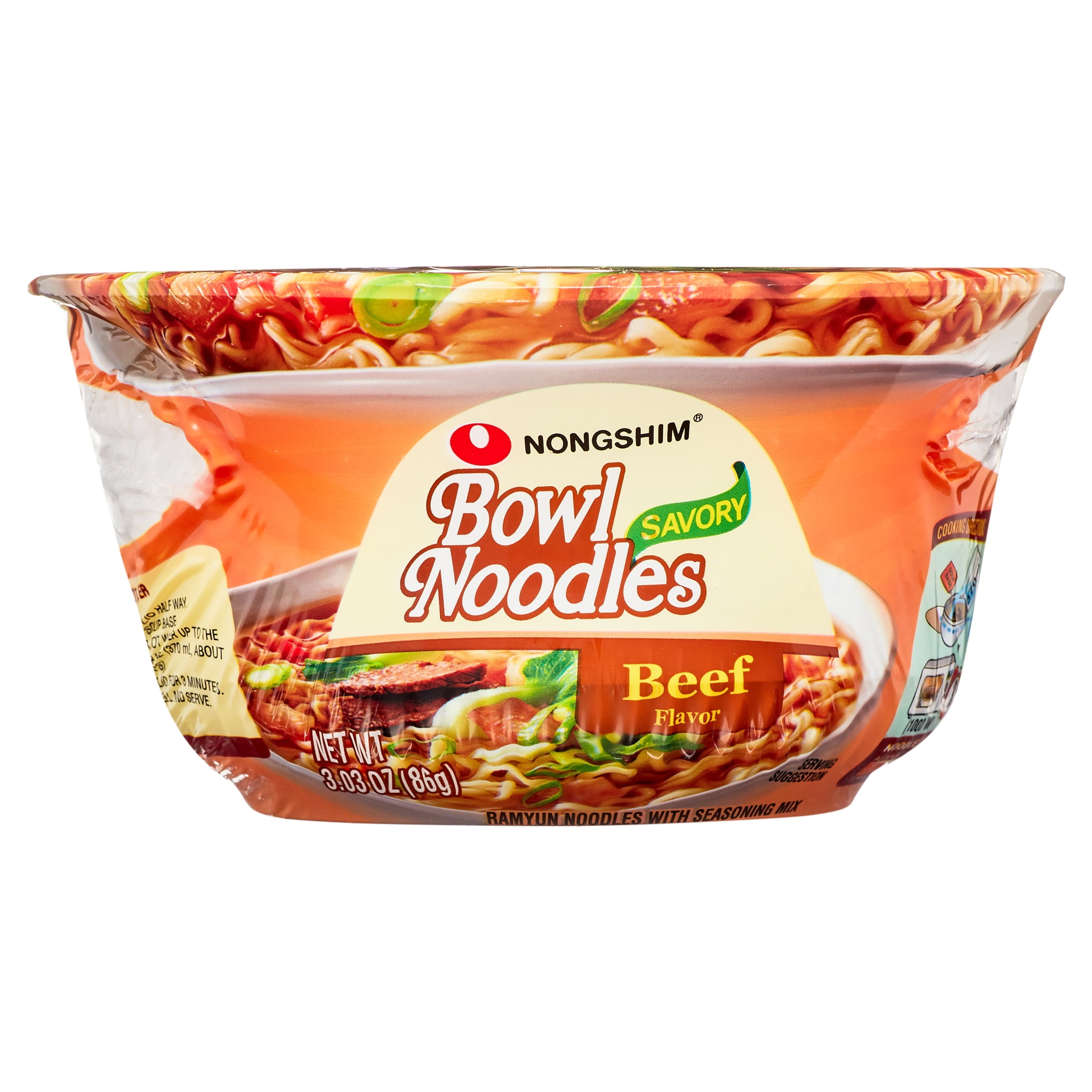 NONGSHIM BOWL NOODLE BEEF 12P