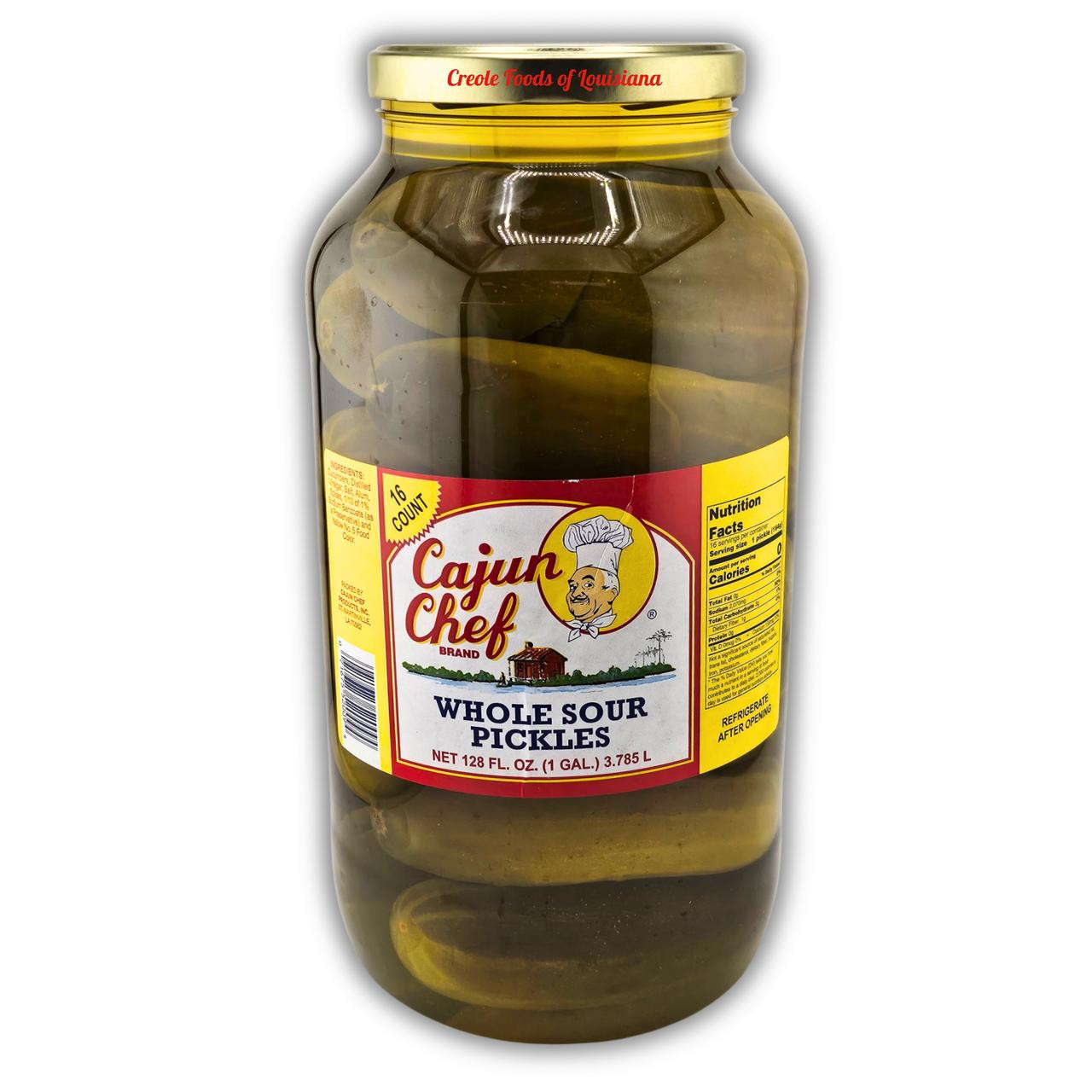 CAJUN CHEF WHOLE SOUR PICKLES 1GAL