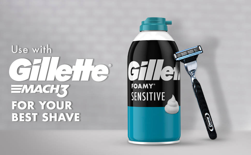 GILLETTE SHAVE FOAM & RAZOR