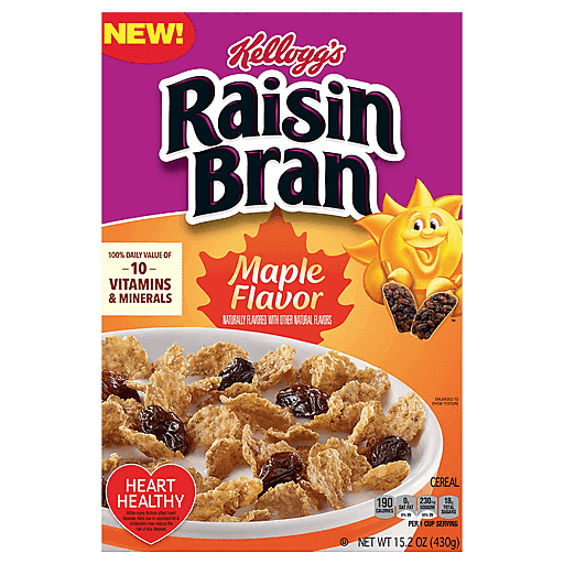 RAISIN BRAN MAPLE FLAVOR 15.2OZ