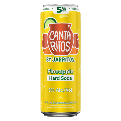 CANTARITOS PINEAPPLE HARD SODA 25OZ
