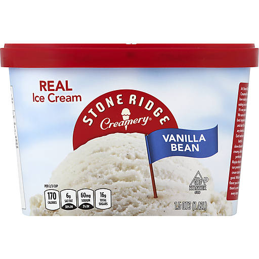STONERIDGE ICE CREAM VANILLA BEAN 1.5QT