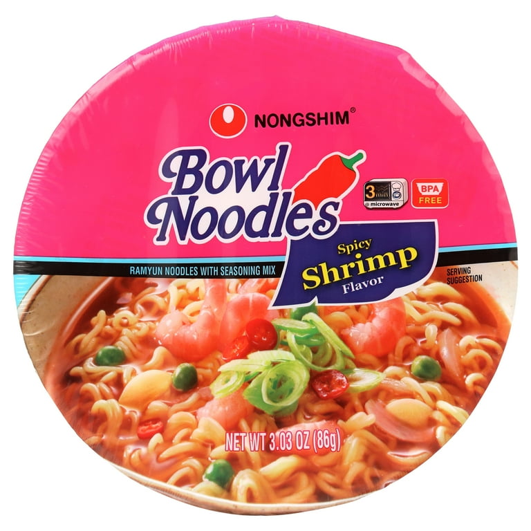 NONGSHIM BOWL NOODLES SPICY SHRIMP