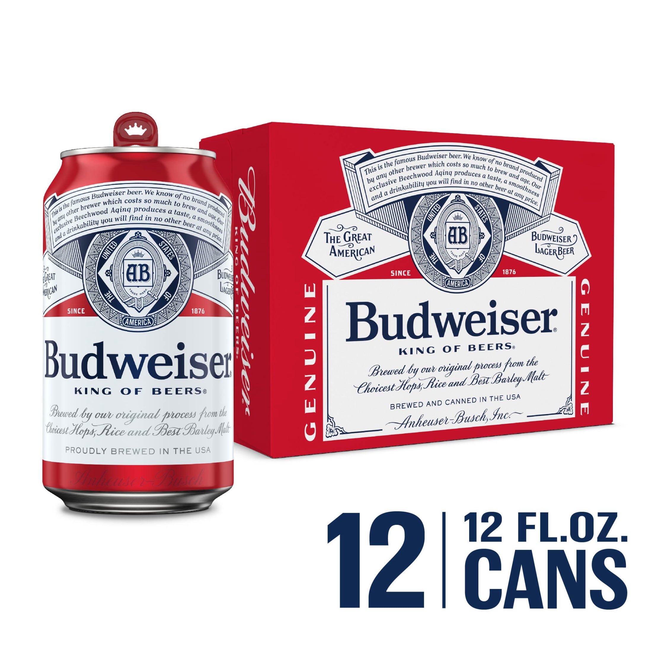 BUDWEISER CAN 12P