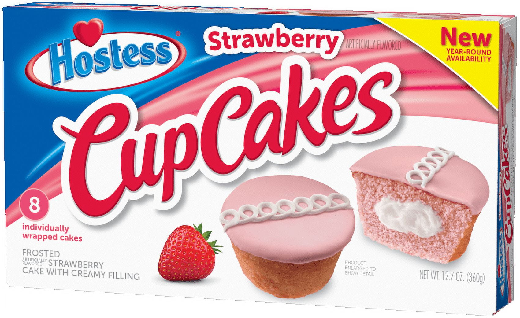 HOSTESS CUPCAKES STRAWBERRY 8P
