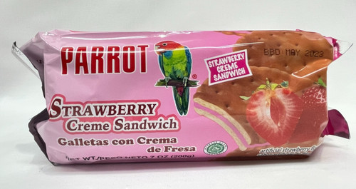 PARROT CREME SANDWICH STRAWBERRY 7OZ