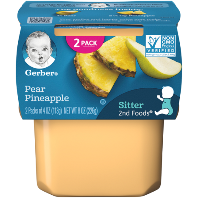 GERBER PEAR PINEAPPLE 8OZ