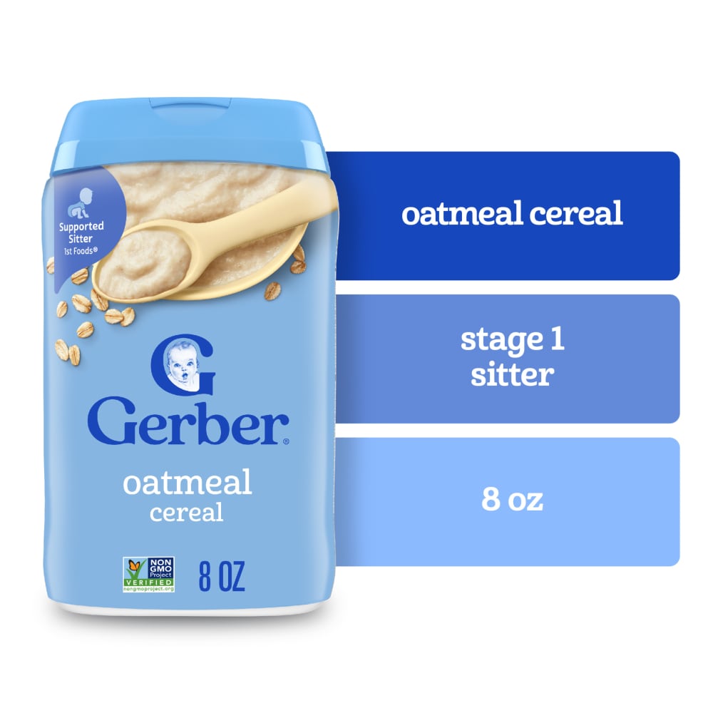 GERBER CEREAL FOR BABY OATMEAL 8OZ