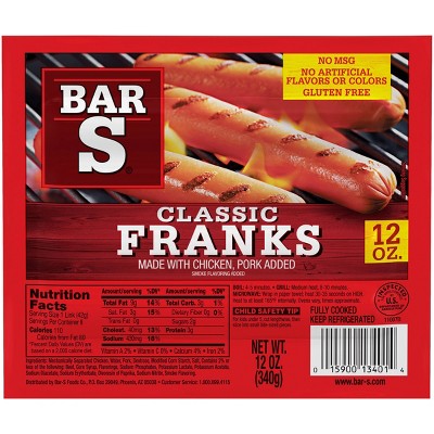 BAR S FRANK CLASSIC 12OZ