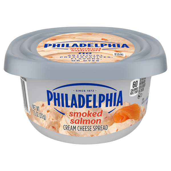 PHILADELPHIA CREAM CHEESE SMOKED SALMON 7.5OZ