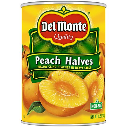 DEL MONTE PEACH HALVES 15.25OZ