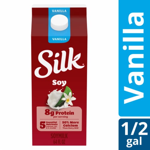 SILK SOY MILK VANILLA HALF GAL