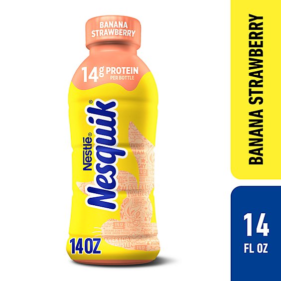NESQUICK BANANA STRAWBERRY 14OZ