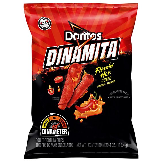 DORITOS DINAMITA FLAMIN HOT QUESO 4OZ