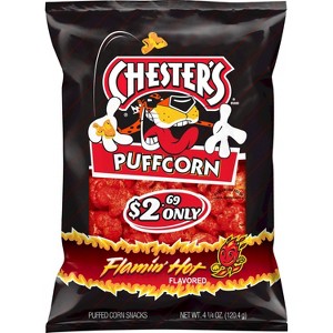 CHESTERS PUFFCORN FLAMIN HOT 4.25OZ